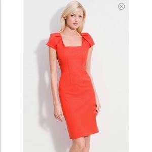 NWT Rachel Roy Orange Cap Sleeve Dress Size 6